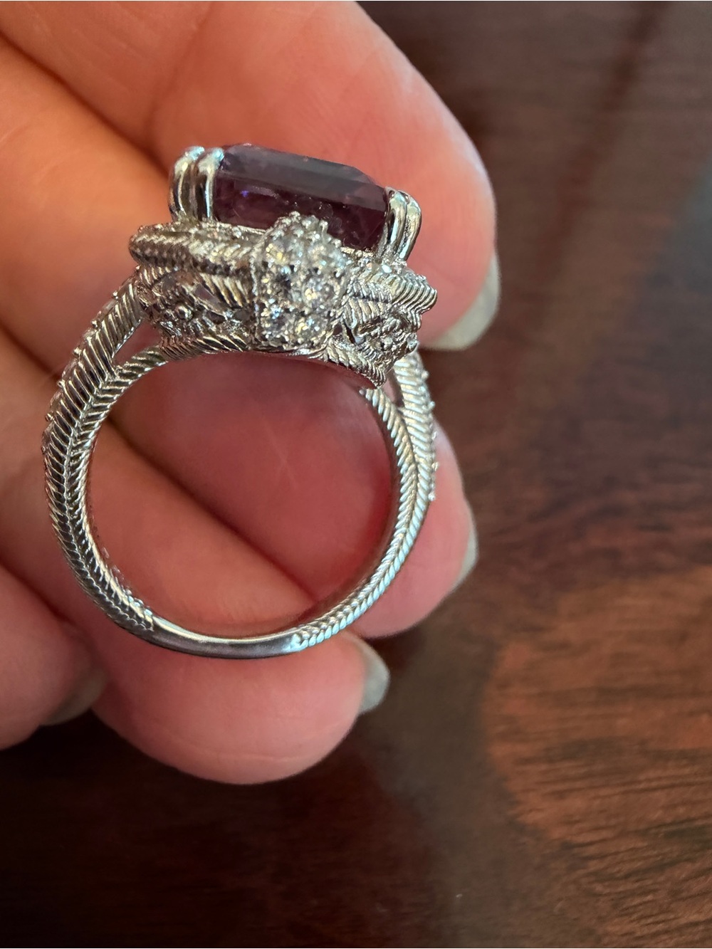 NWOT JUDITH RIPKA STERLING SILVER AMETRINE & DMQ RING, size 5.25 gorgeous! - Picture 4 of 9